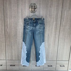 Midnight‎ Velvet Lace/Denim Combination